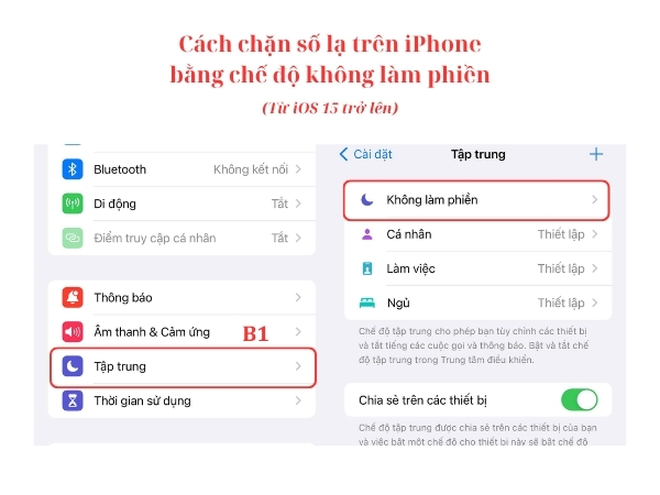 chặn số lạ trên iphone
