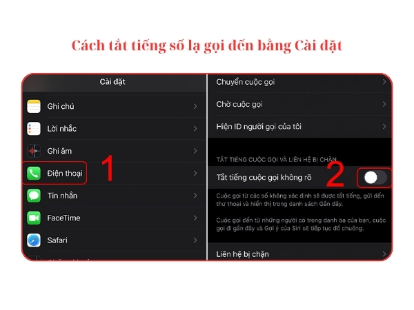 chặn số lạ trên iphone