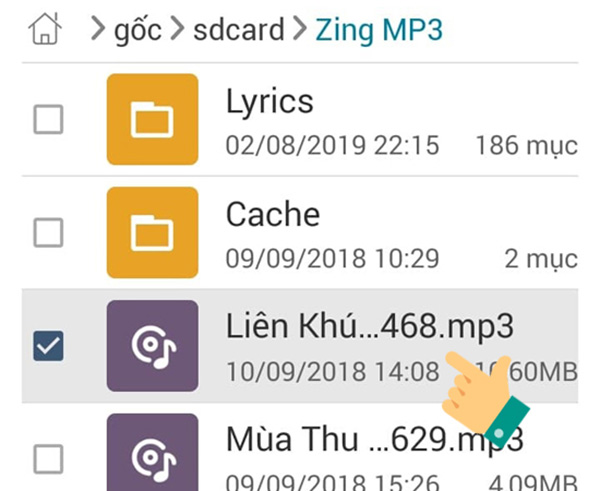 Chuyển nhạc từ ứng dụng Zing Mp3 sang thẻ nhớ SD trên Android (1)