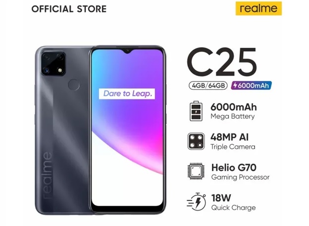 Thông số kỹ thuật Realme C25