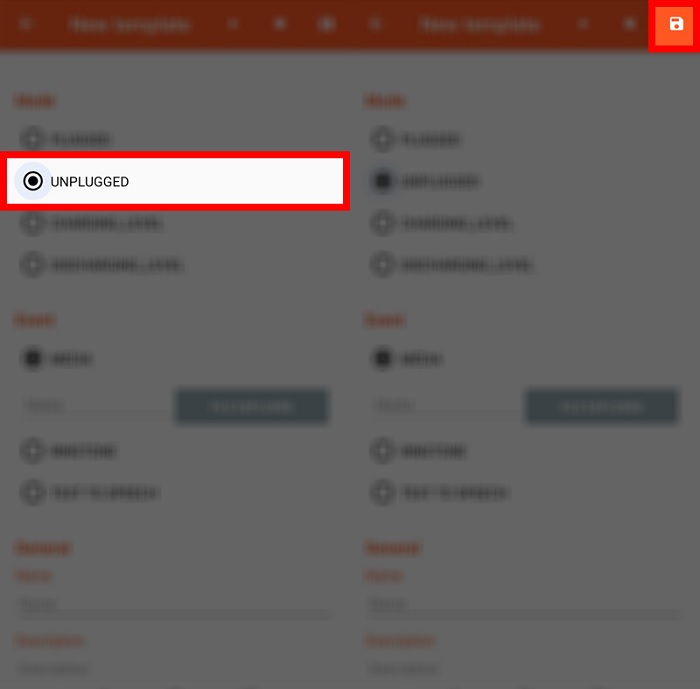 Cài đặt âm báo khi rút sạc