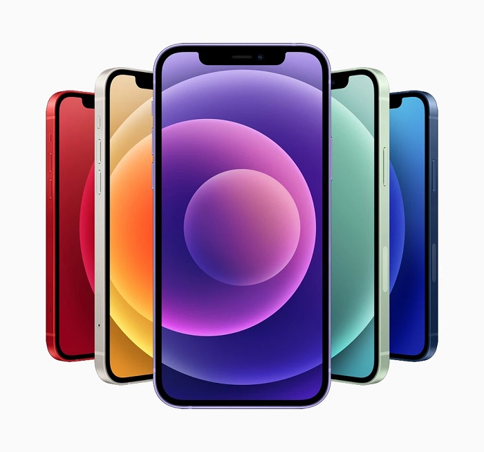 Cấu hình iPhone 12 và iPhone 12 mini màu tím không thay đổi so với các biến thể màu sắc khác