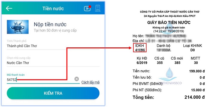 Nhập mã thanh toán