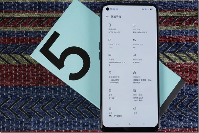 Reno5 Z được trang bị con chip MediaTek Dimensity 800U mạnh mẽ