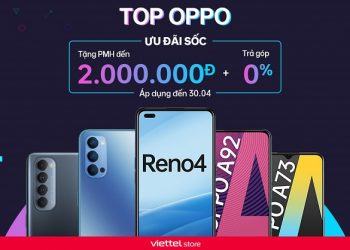 Ngập tràn ưu đãi khi mua smartphone OPPO trong tháng 4 tại Viettel Store