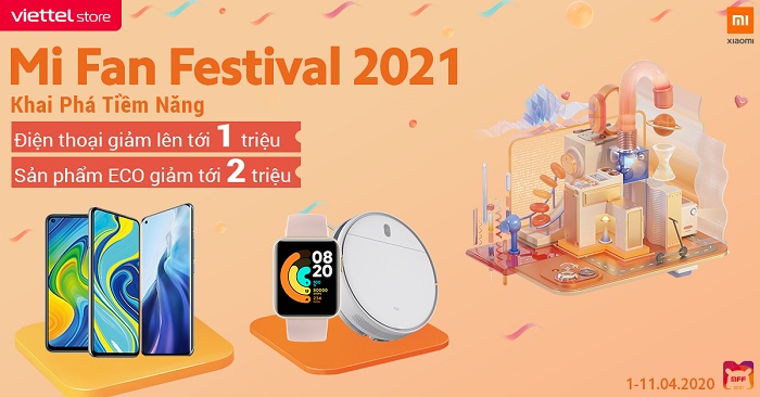Săn sale cùng Mi Fan Festival 2021: hàng loạt điện thoại Xiaomi giảm giá sốc cùng ưu đãi cực khủng tại Viettel Store