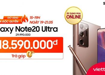 Deal Độc quyền – Giá cực sốc mừng Sinh nhật Viettel Store - Samsung Galaxy Note 20 Ultra giảm chỉ còn 18.590.000 đồng