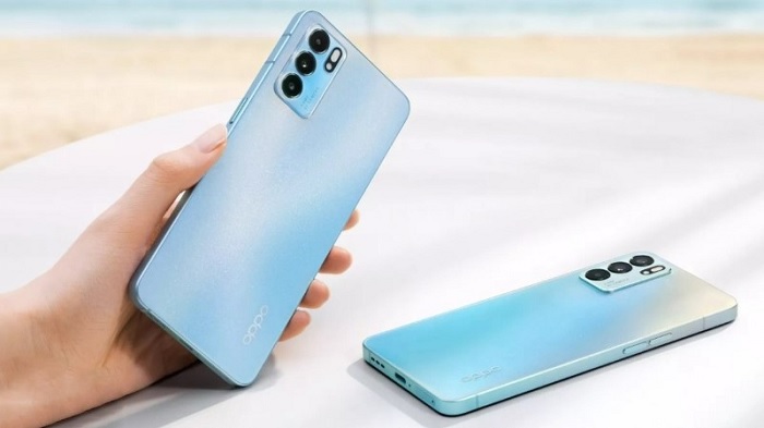 OPPO Reno6 được thiết kế vuông vắn tương tự iPhone 12