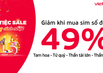 Sim số đẹp giảm đến 49%