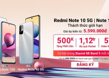 Đăng ký nhận thông tin chương trình “HOTSALE” Redmi Note 10 5G và Note 10S siêu hấp dẫn
