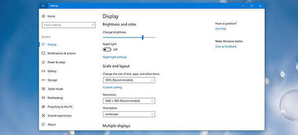 Hãy thử hiệu chỉnh lại chế độ hiển thị trên màn hình