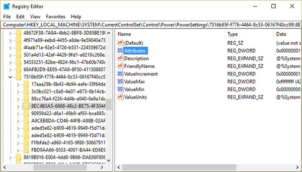 Cài đặt thời gian khóa màn hình sử dụng Registry