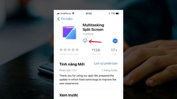 chia đôi màn hình iphone