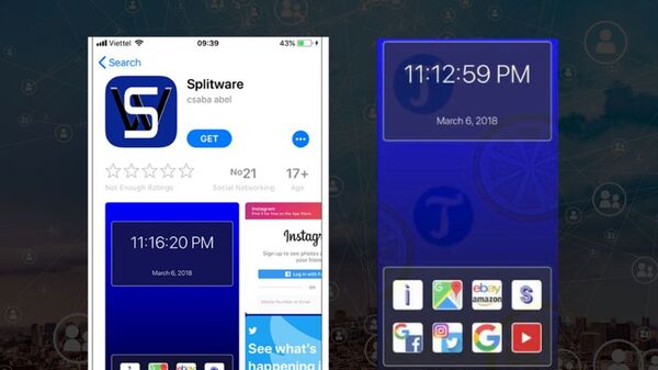 chia đôi màn hình iphone