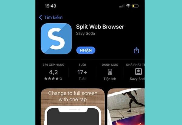 chia đôi màn hình iphone