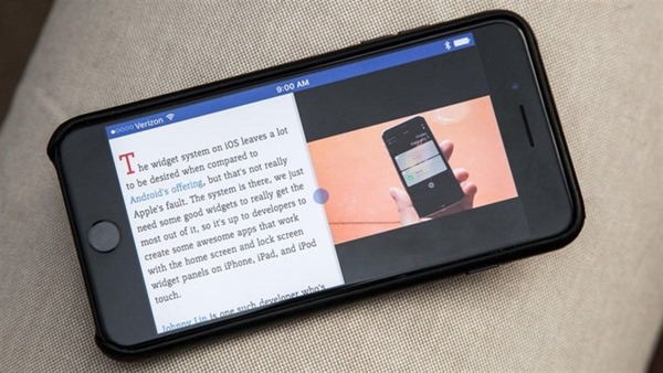 chia đôi màn hình iphone