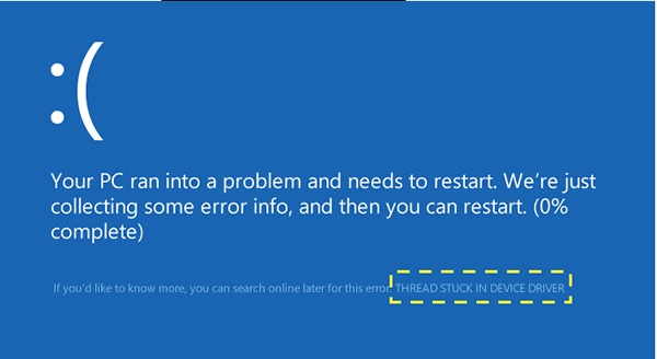 Nguyên nhân máy tính bị màn hình xanh