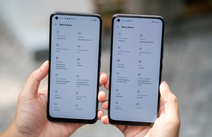 Con chip Snapdragon trên Realme 8 Pro vượt trội hơn so với con chip Helio trên Realme 8
