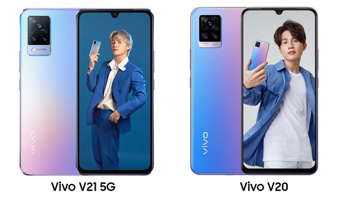 So sánh Vivo V21 5G và Vivo V20
