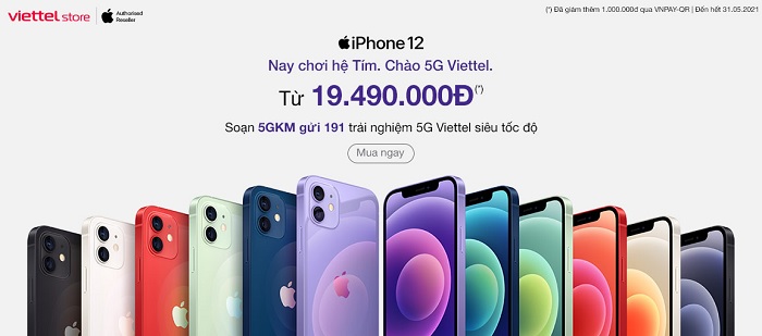 Ưu đãi khủng cho khách hàng mua iPhone 12