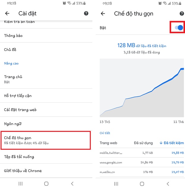 bật tính năng chặn quảng cáo của Chrome trên Android