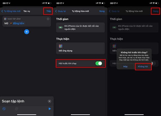cách cài đồng hồ sạc pin iPhone