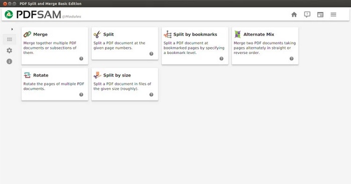 Chọn tính năng Split trên giao diện chính của phần mềm