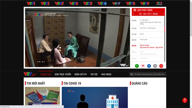 Cách xem VTV Go trên máy tính