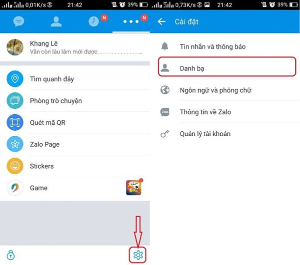 Cách đồng bộ danh bạ Zalo với danh bạ điện thoại