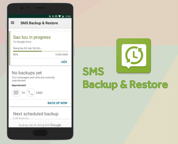 Chuyển tin nhắn từ Android sang Android bằng SMS Backup & Restore