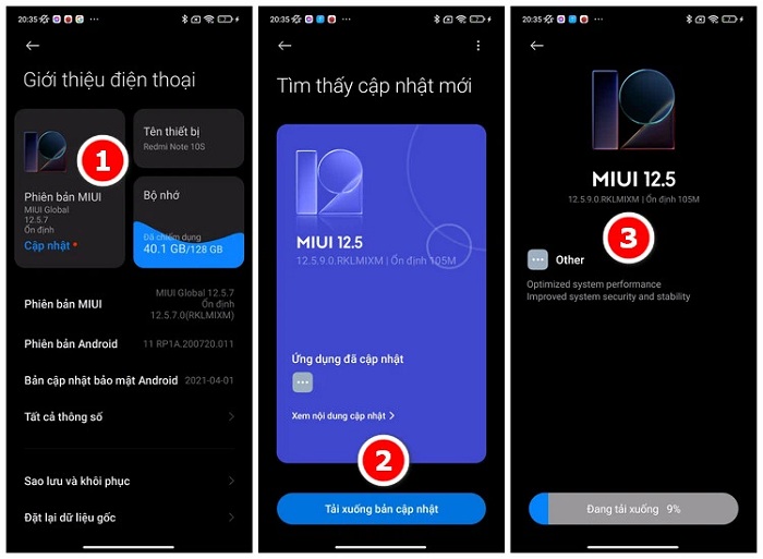 Khi cập nhật các bạn cần phải kết nối điện thoại với wifi