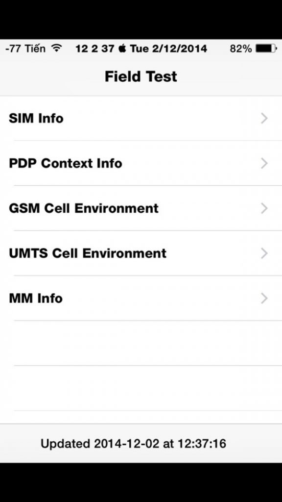 Cách kiểm tra sóng điện thoại iPhone