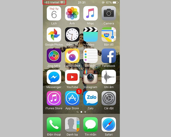 Cách kiểm tra sóng điện thoại iPhone (2)