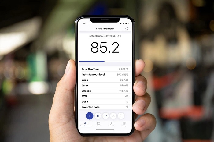 Phần mềm NIOSH Sound Level Meter