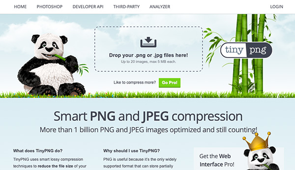 Phần mềm giảm dung lượng ảnh Online TinyPNG