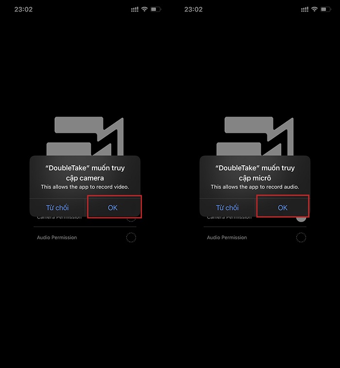 Cấp quyền truy cập cho ứng dụng