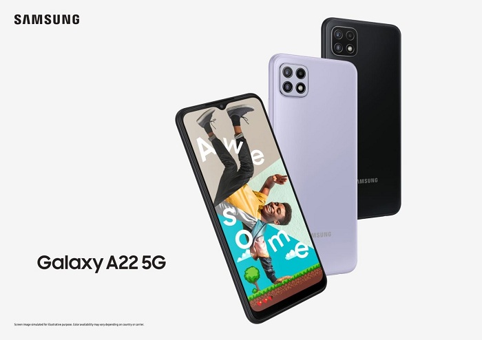 Galaxy A22 5G hỗ trợ 5G