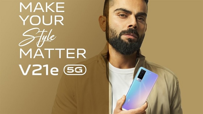 Một teaser quảng cáo Vivo V21e 5G