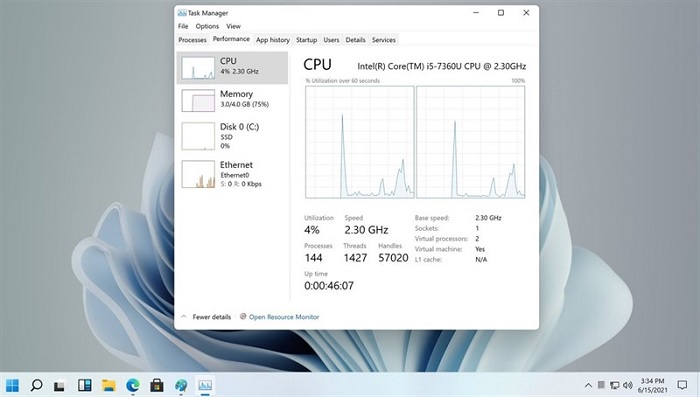 Task Manager có nhiều thay đổi