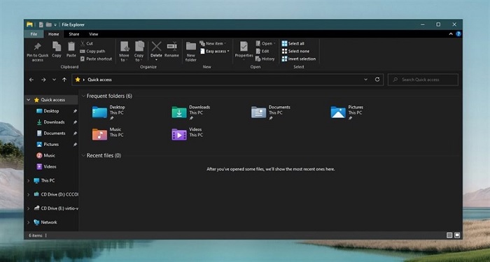 Biểu tượng trong File Explorer được thay đổi