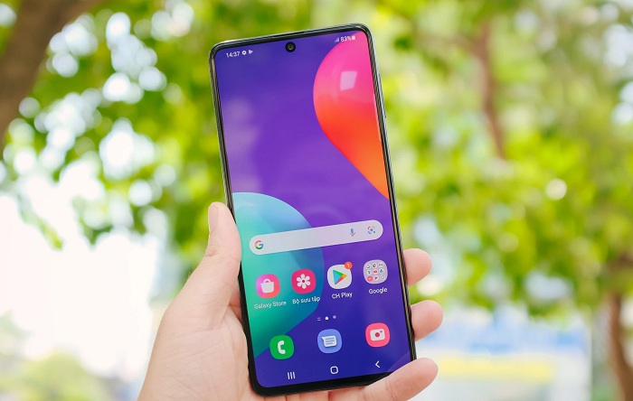 Màn hình của Galaxy M62