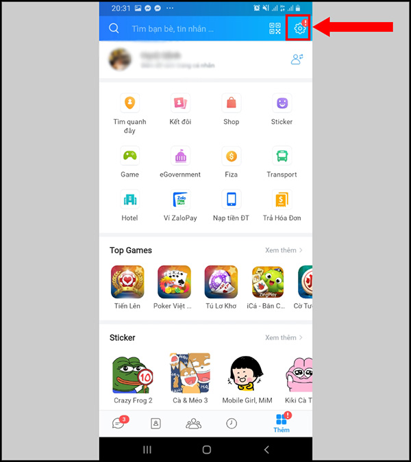 Bật thông báo tin nhắn mới trong ứng dụng Zalo (1)