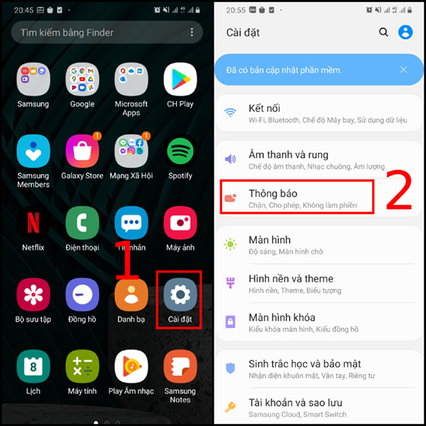 Cấp quyền thông báo cho ứng dụng Zalo