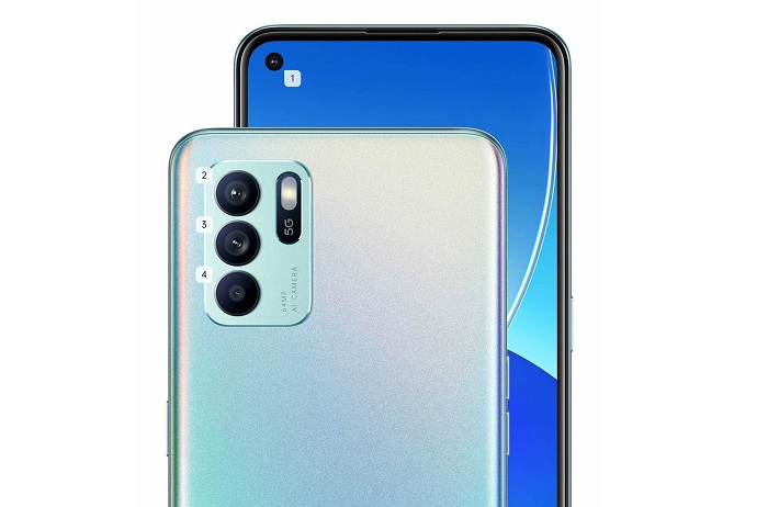 Các camera trên OPPO Reno6 Z 5G