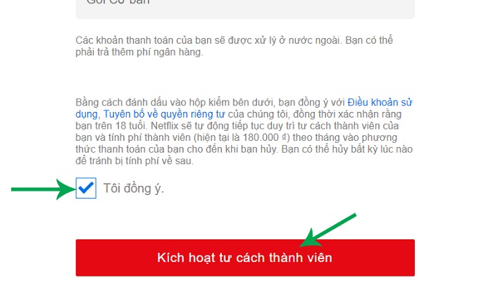 Chọn tôi đồng ý