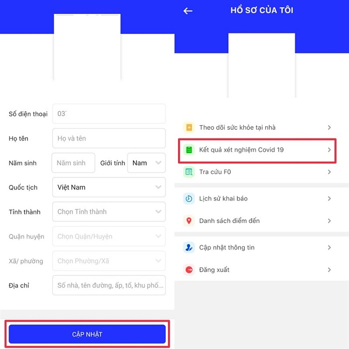 cách đăng ký xét nghiệm COVID-19