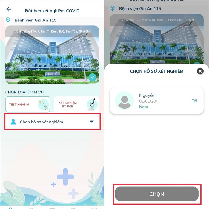cách đăng ký xét nghiệm COVID-19