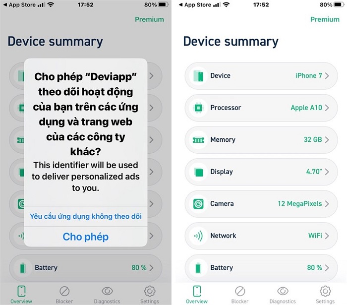 cách kiểm tra thông số cấu hình iPhone
