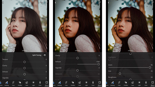 Làm trong ảnh bằng Lightroom