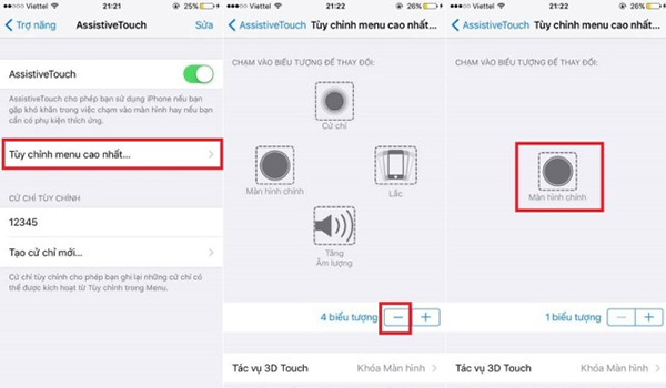 Cách 2: Sử dụng nút Home ảo AssistiveTouch